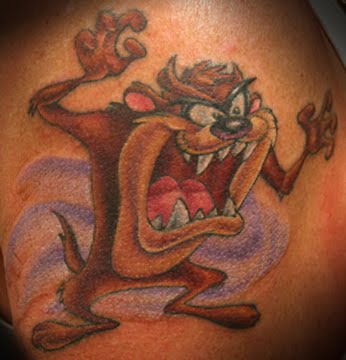 Angry Taz Tattoo Image