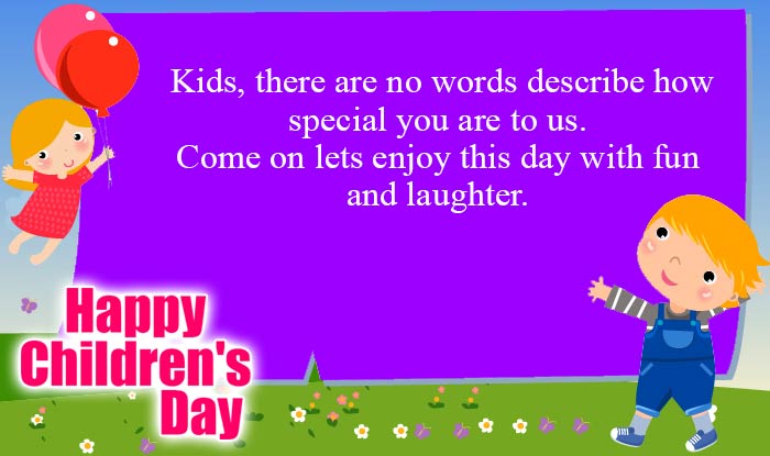 Come On Lets Enjoy This Day With Fun And Laughter Happy Children's Day 2016