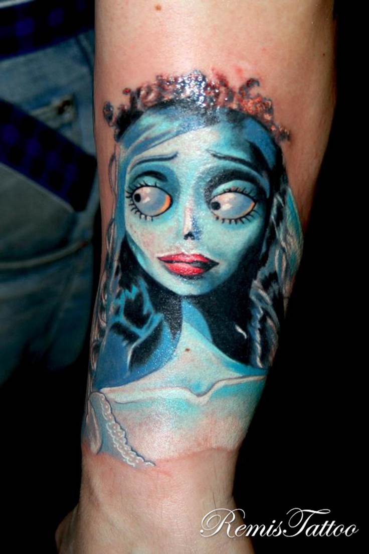 Corpse Bride Tattoo On Arm by Remis Tattoo