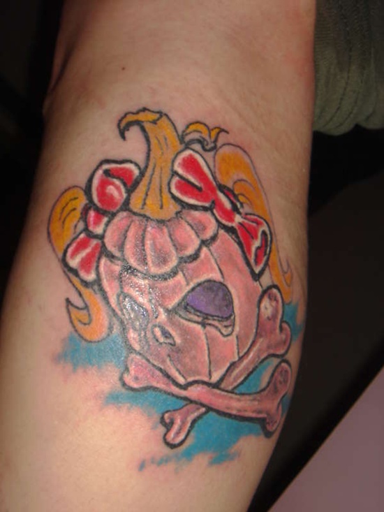 Danger Evil Pumpkin Tattoo