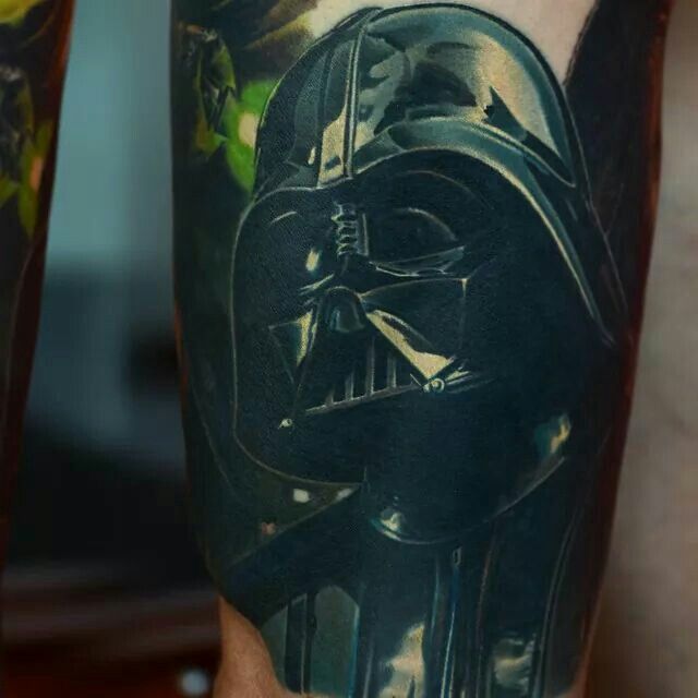 Darth Vader Tattoo On Arm Sleeve
