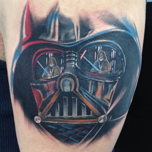 Darth Vader Tattoo On Left Bicep
