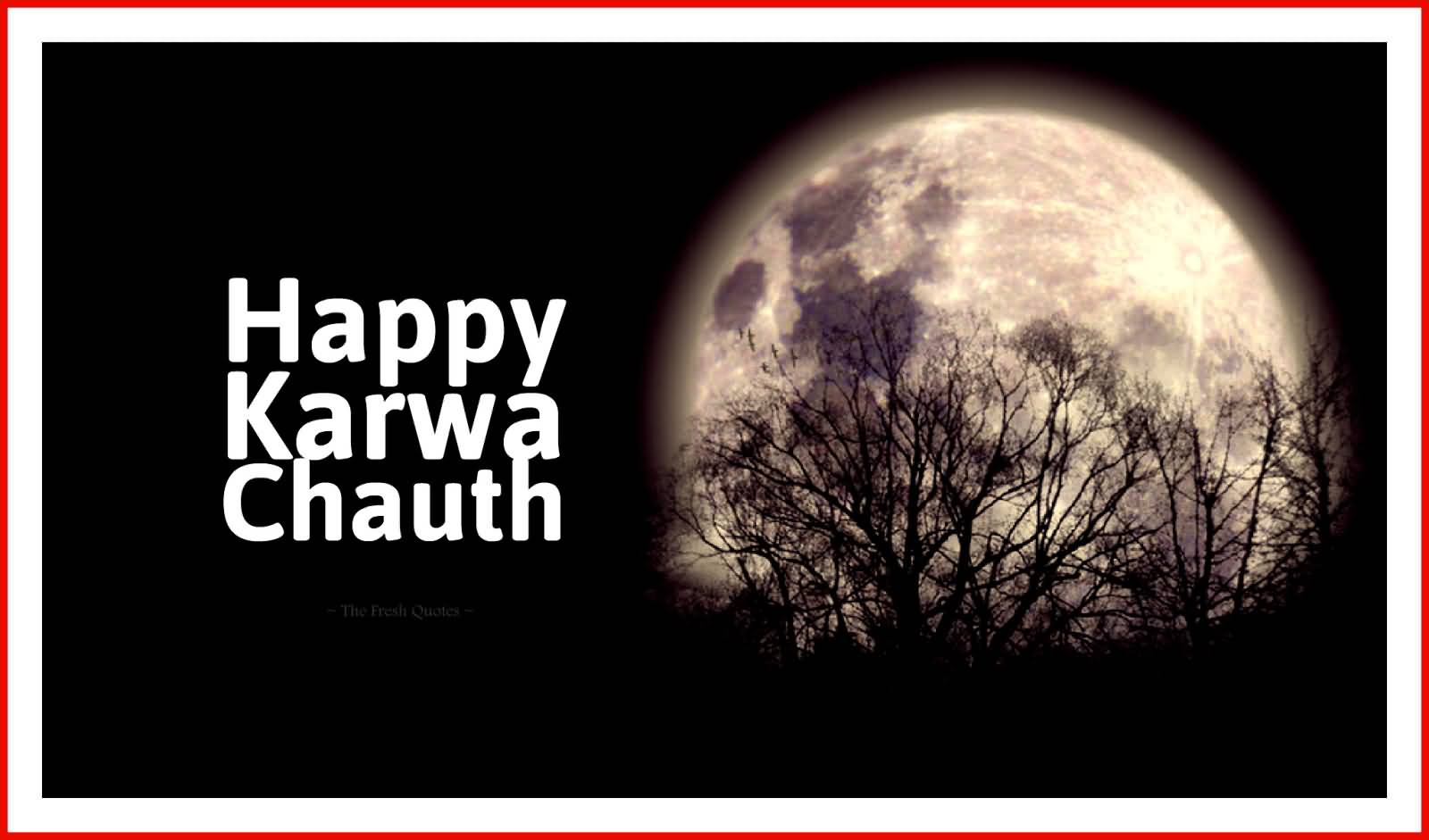 Happy Karva Chauth 2016 Full Moon Picture