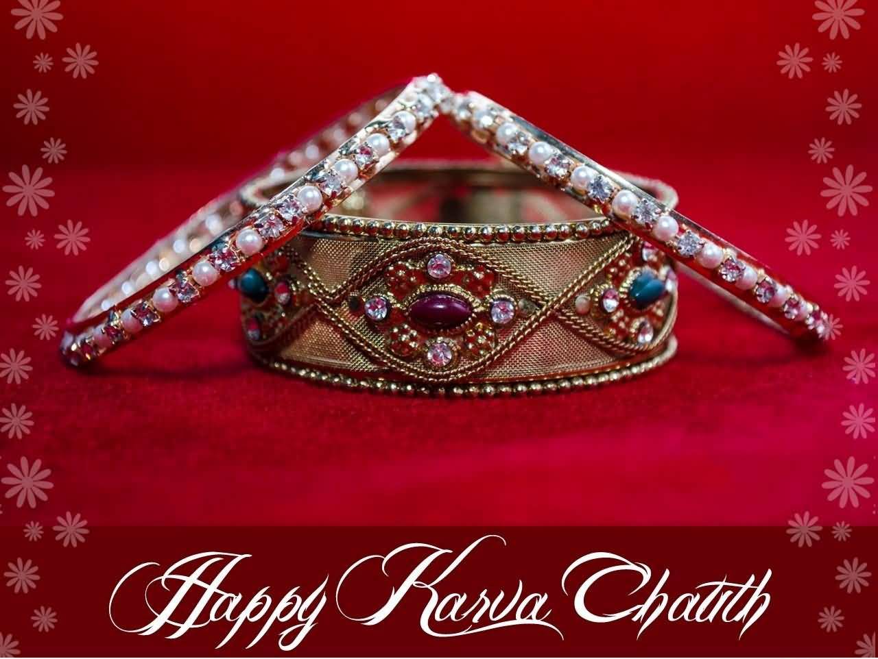Happy Karva Chauth Beautiful Bangles Picture