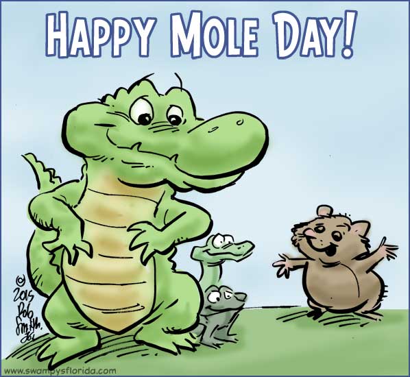 Happy Mole Day Alligator Picture