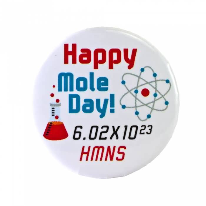 Happy Mole Day Wishes Button Picture