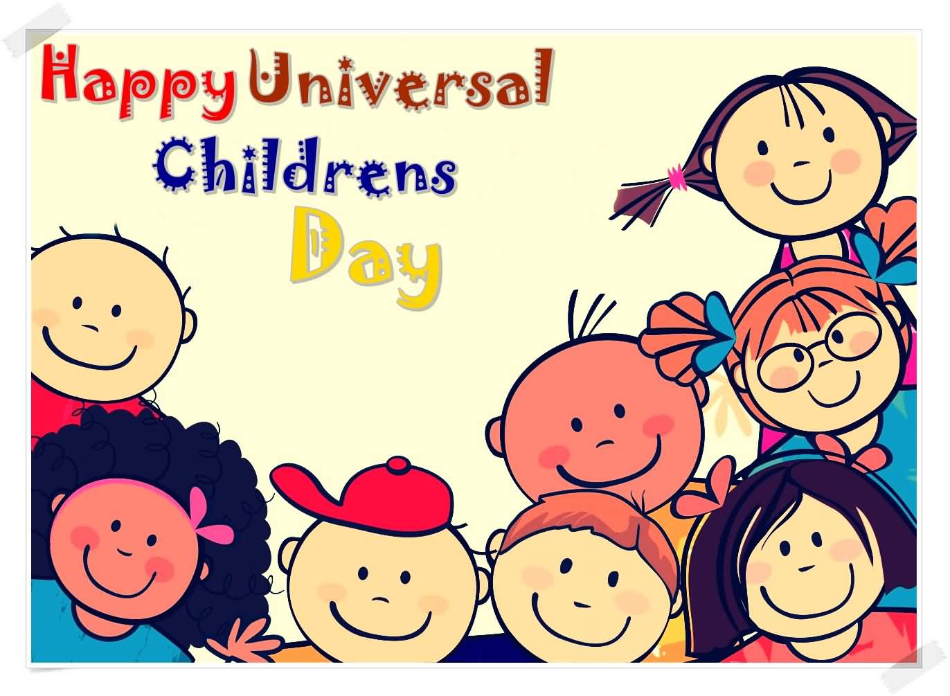 Happy Universal Children's Day 2016 Illustration