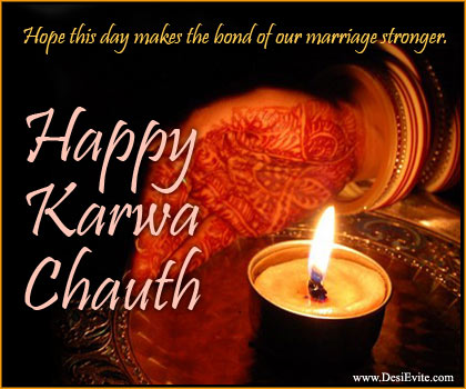 Hope This Day Makes The Bond Of Our Marriage Stronger Happy Karva Chauth