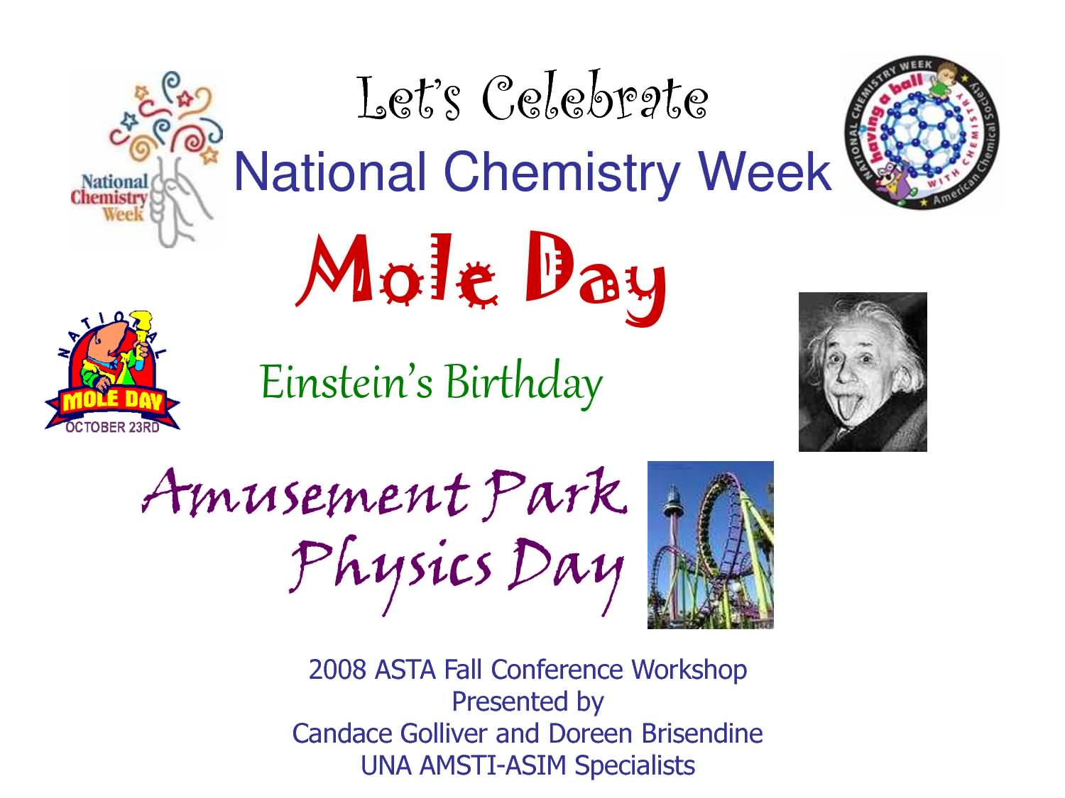 Let's Celebrate National Chemistry Week Mole Day