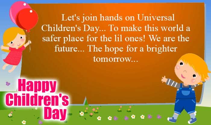 Let's Join Hands On Universal Children's Day To Make This World A Safer Place For The Lil Ones