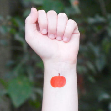 Pumpkin Tattoo On Wrist