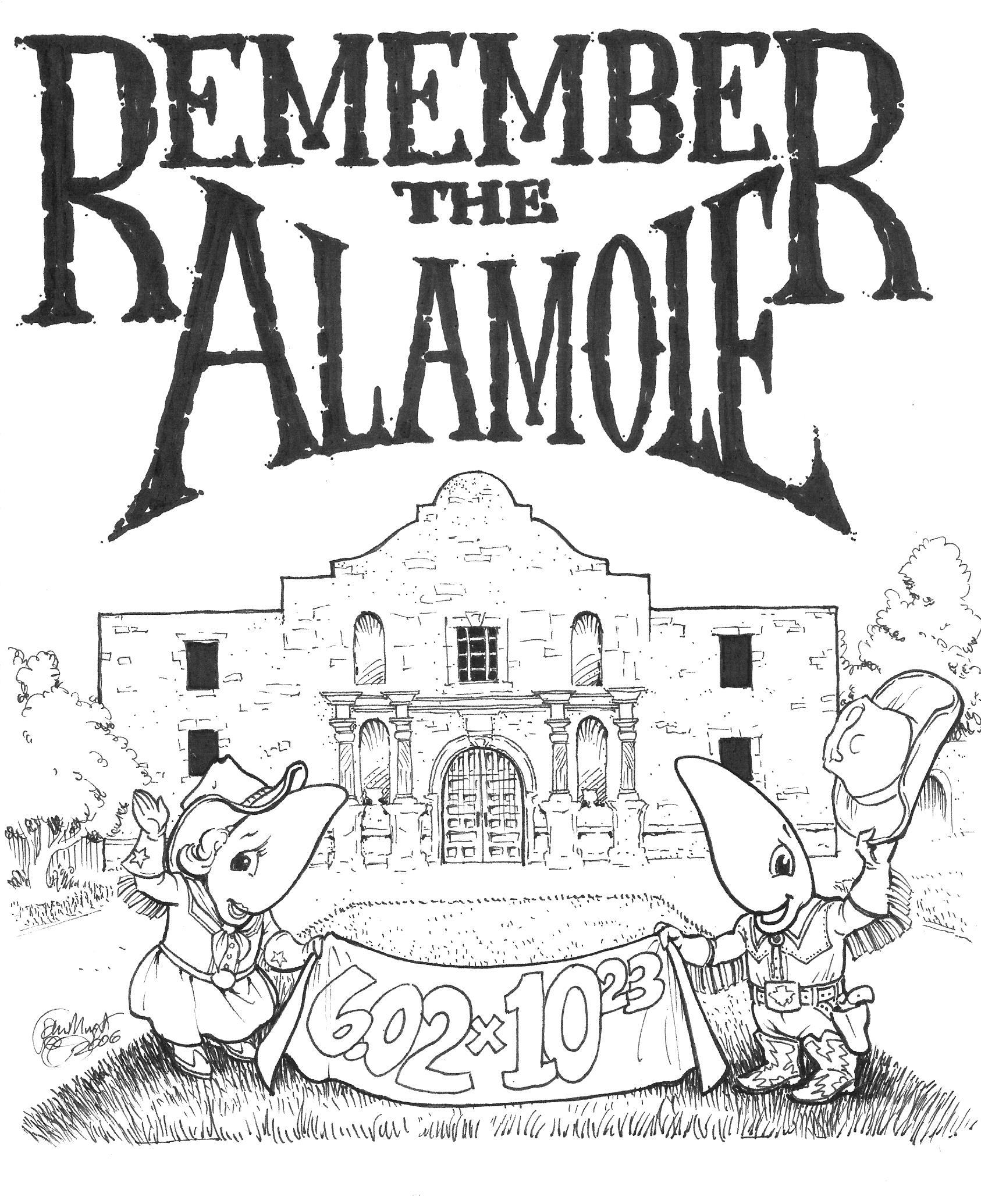 Remember The Alamole Happy Mole Day Coloring Page
