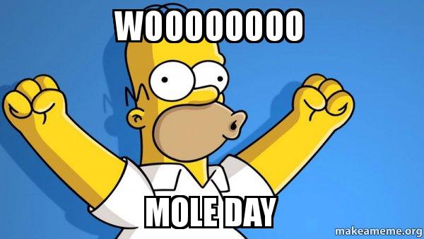 Simpson Wishing You Happy Mole Day