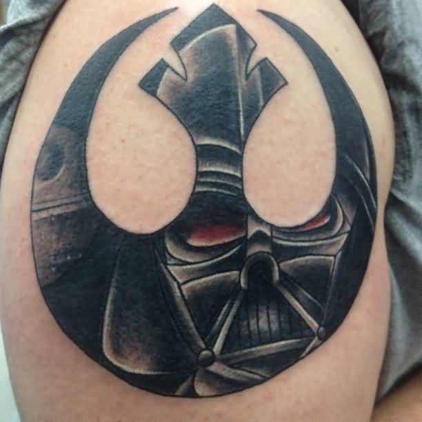 Star Wars Darth Vader Tattoo On Shoulder