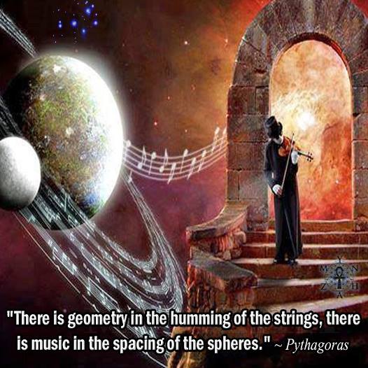There is geometry in the humming of the strings, there is music in the spacing of the spheres. -  Pythagoras