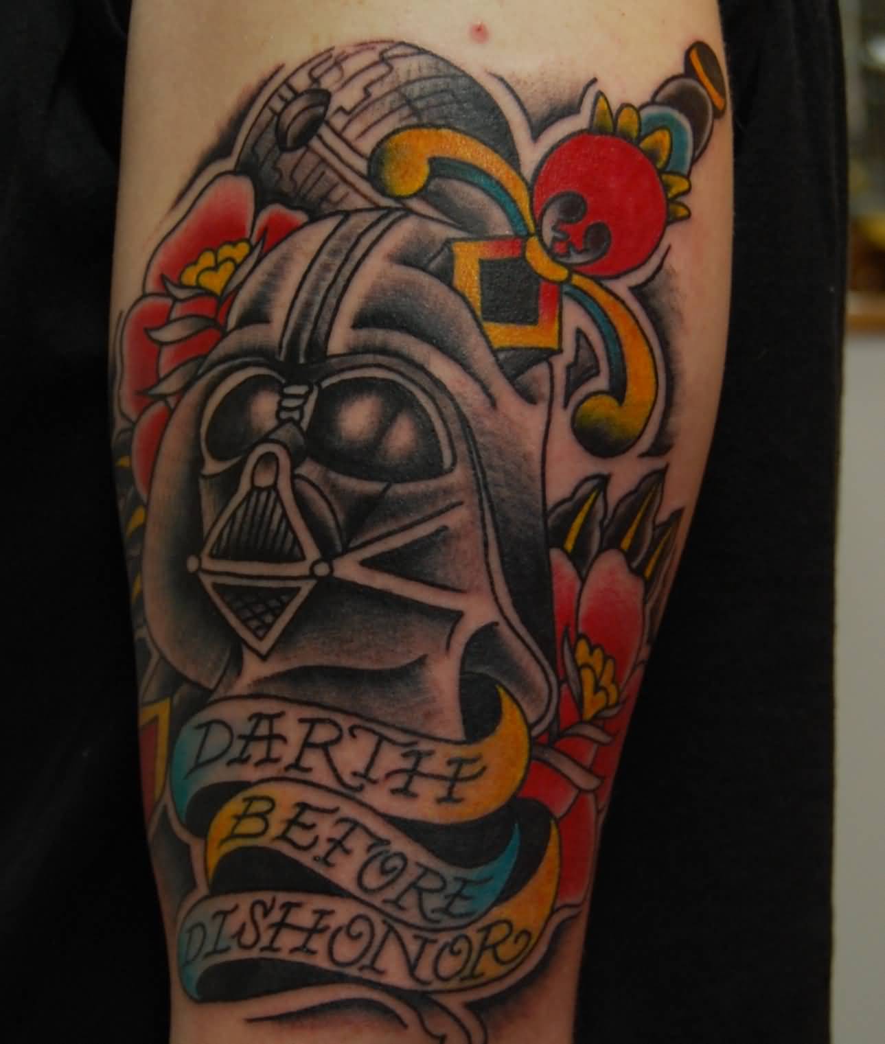 Traditional Darth Vader Tattoo Idea