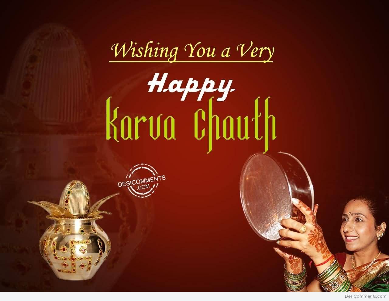 Wishing You A Very Happy Karva Chauth Card