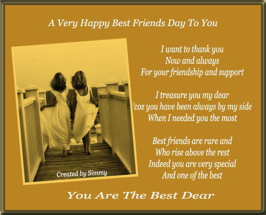 A Very Happy Best Friends Day To You