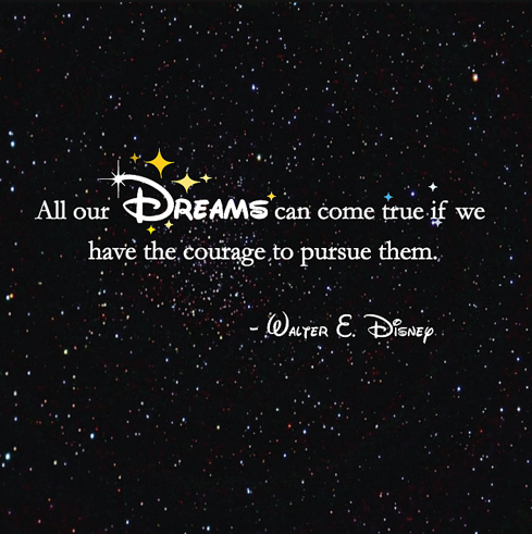 All our dreams can come true, if we have the courage to pursue them. – Walter E. Disney
