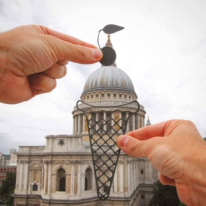 Amazing Photo - creative minded turned St Paul's Cathedral into an ice cream cone