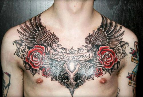 Chest Piece and Chest Tattoos For Men