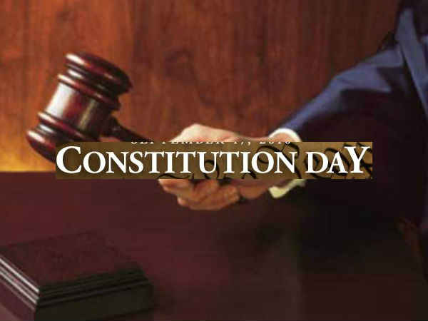 Constitution Day Wooden Hammer In Hand