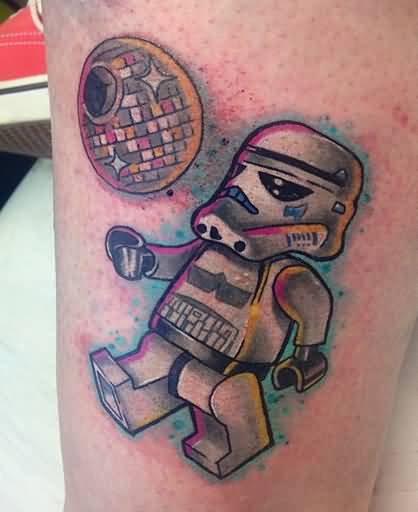 Disco Lego Stormtrooper Tattoo Arm