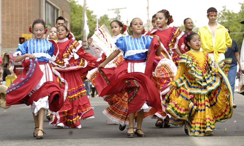 Folk Troupe Preforms During Mexican Independence Day Celebration