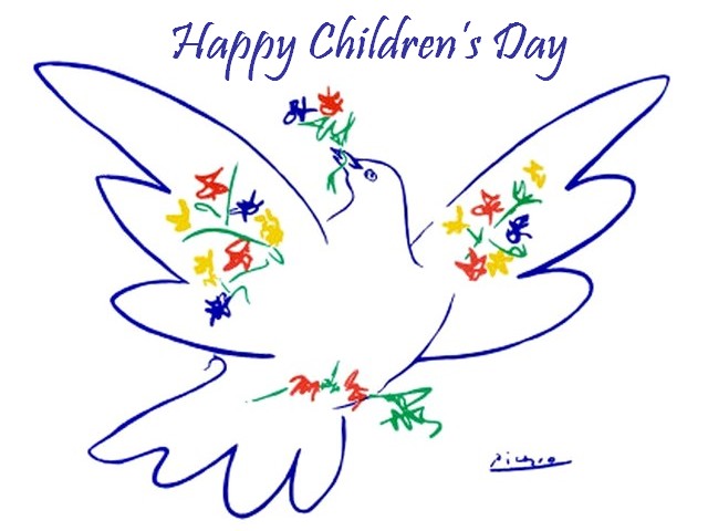 Happy Children's Day Picasso Dove Of Peace
