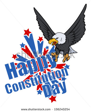 Happy Constitution Day Eagle Clipart
