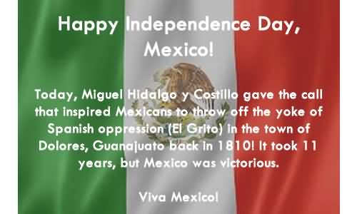 Happy Independence Day Mexico