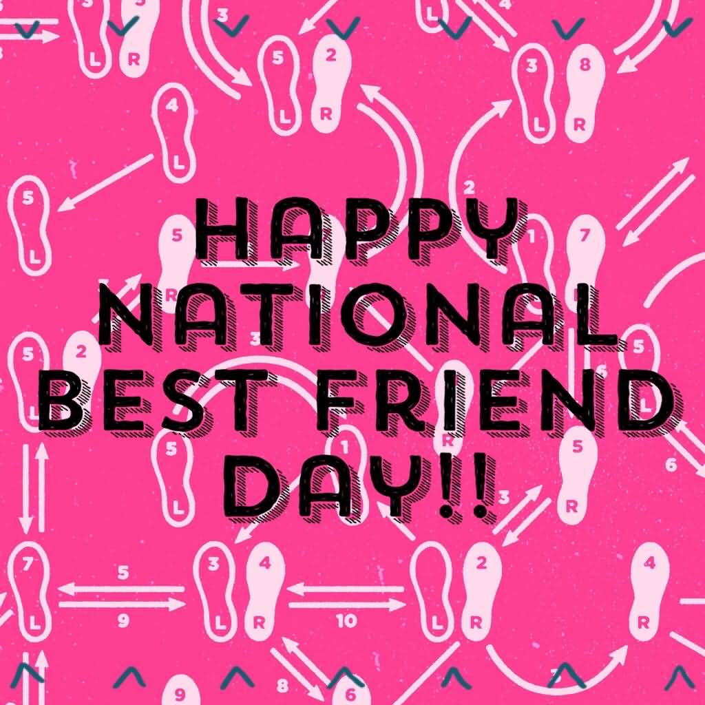 Happy National Best Friends Day Greeting Card