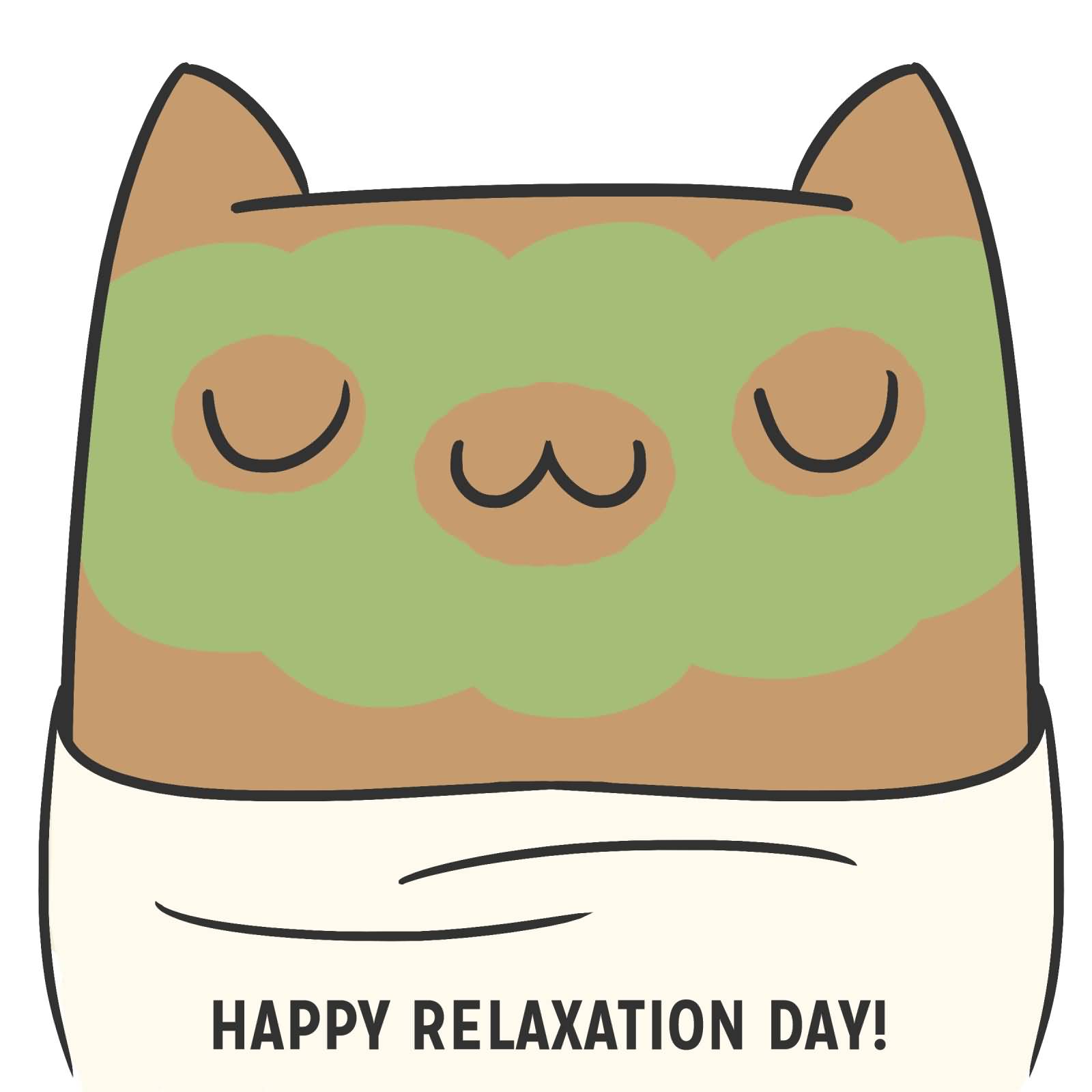 Happy Relaxation Day Owl Illustration