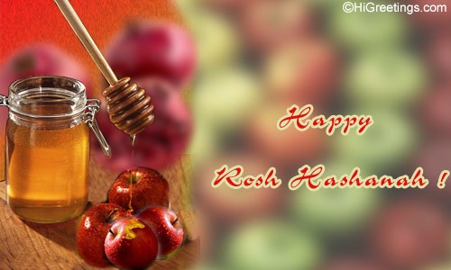 Happy Rosh Hashanah Honey And Apples Picture