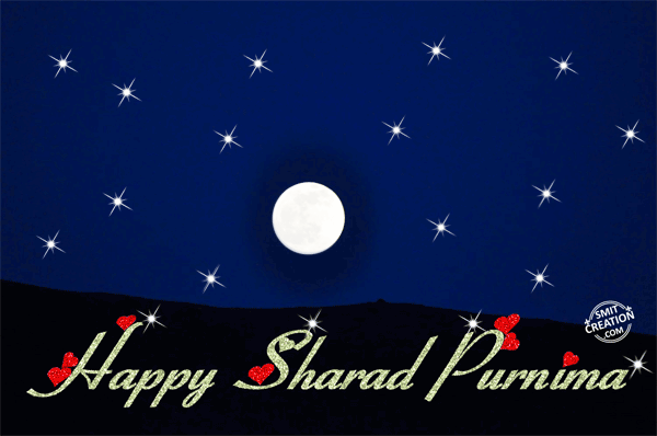 Happy Sharad Purnima Twinkling Stars Picture