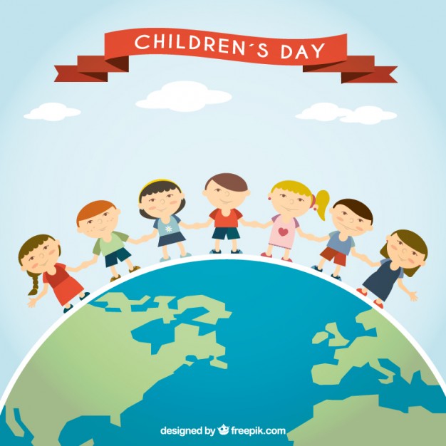 International Children's Day Greetings Illustration