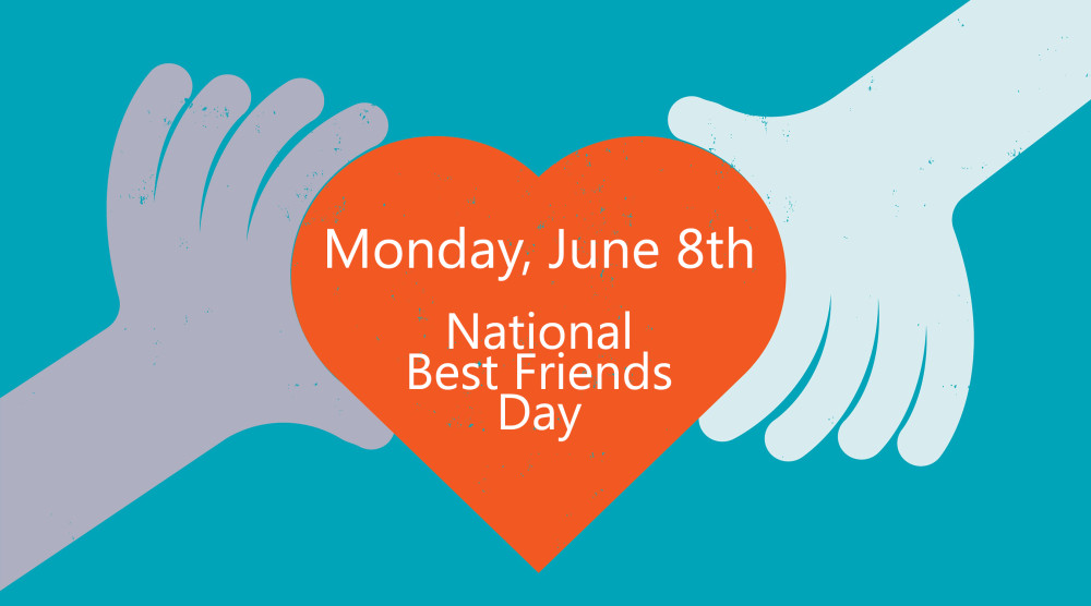 June 8th National Best Friends Day Greeting Card