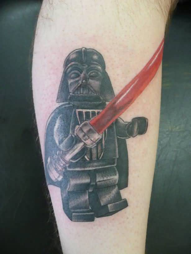 Lego Darth Vader Star Wars Tattoo
