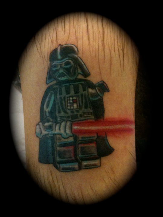 Lego Darth Vader Tattoo Design by Ashleapoole