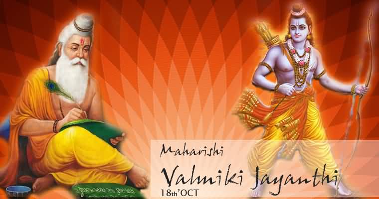 Maharishi Valmiki Jayanti Greetings Ram Chandra Picture