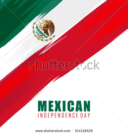 Mexican Independence Day Wishes Mexican Flag In Background