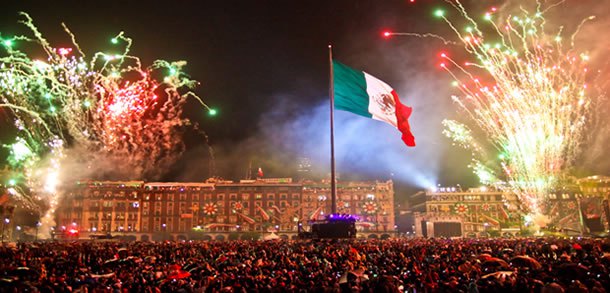Mexico Independence Day Celebrations Beautiful Fireworks Picture