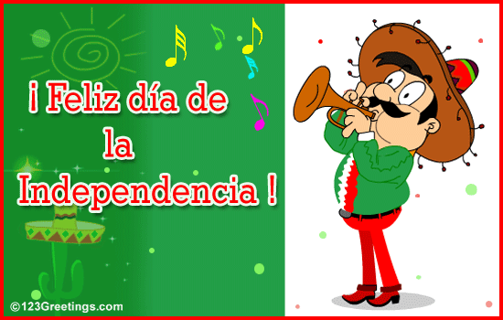 Mexico Independence Day In Mexico Language Animated Ecard