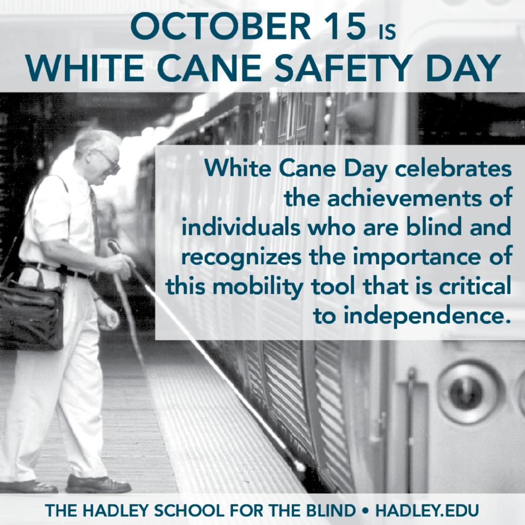 October 15 Is White Cane Safety Day