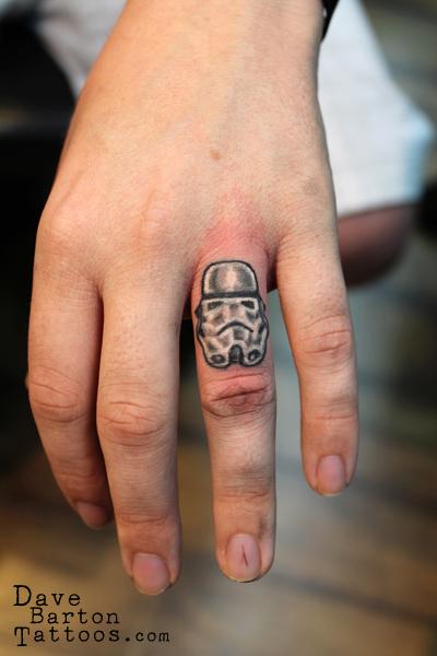 Stormtrooper Tattoo On Finger