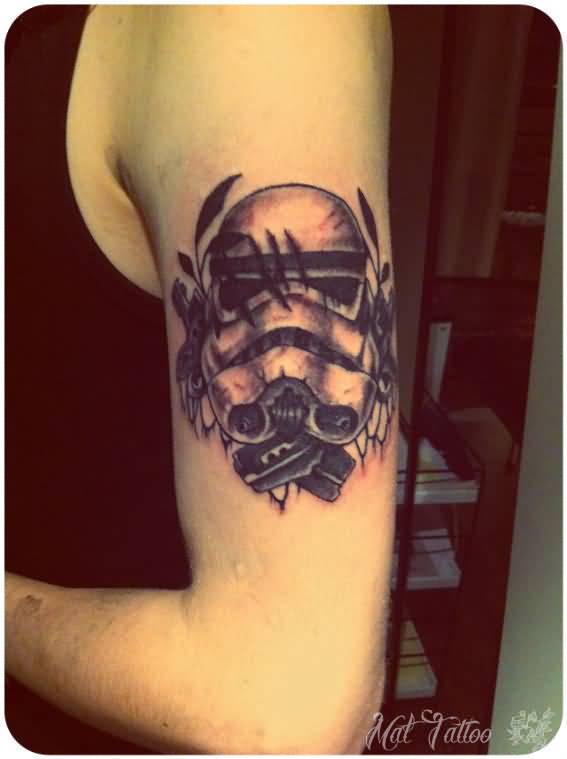 Stormtrooper Tattoo On Left Bicep by Ripley23
