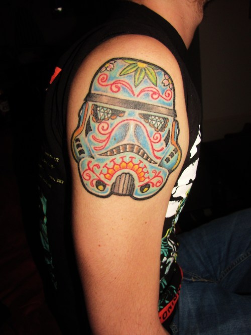 Stormtrooper Tattoo On Shoulder For Men