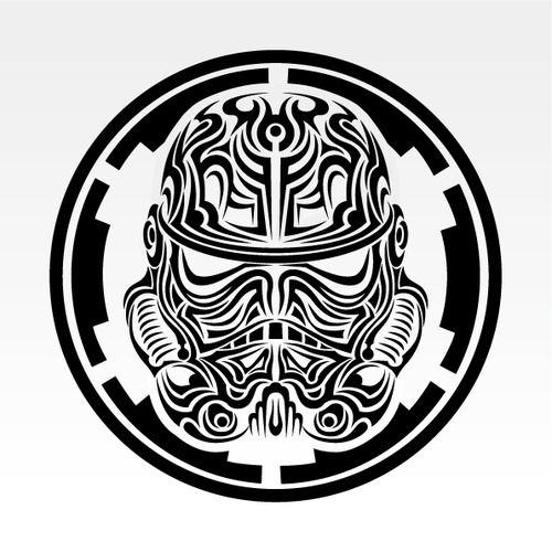 Tribal Stormtrooper Tattoo Design