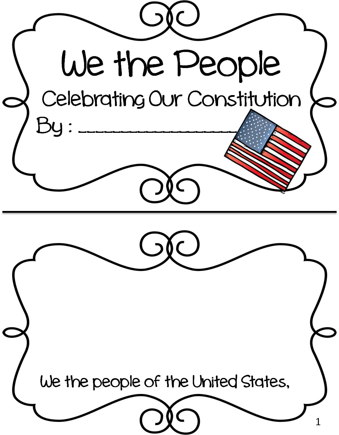 We The People Celebrating Our Constitution We The People Of The United States