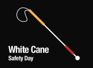 White Cane Safety Day Stick Picture